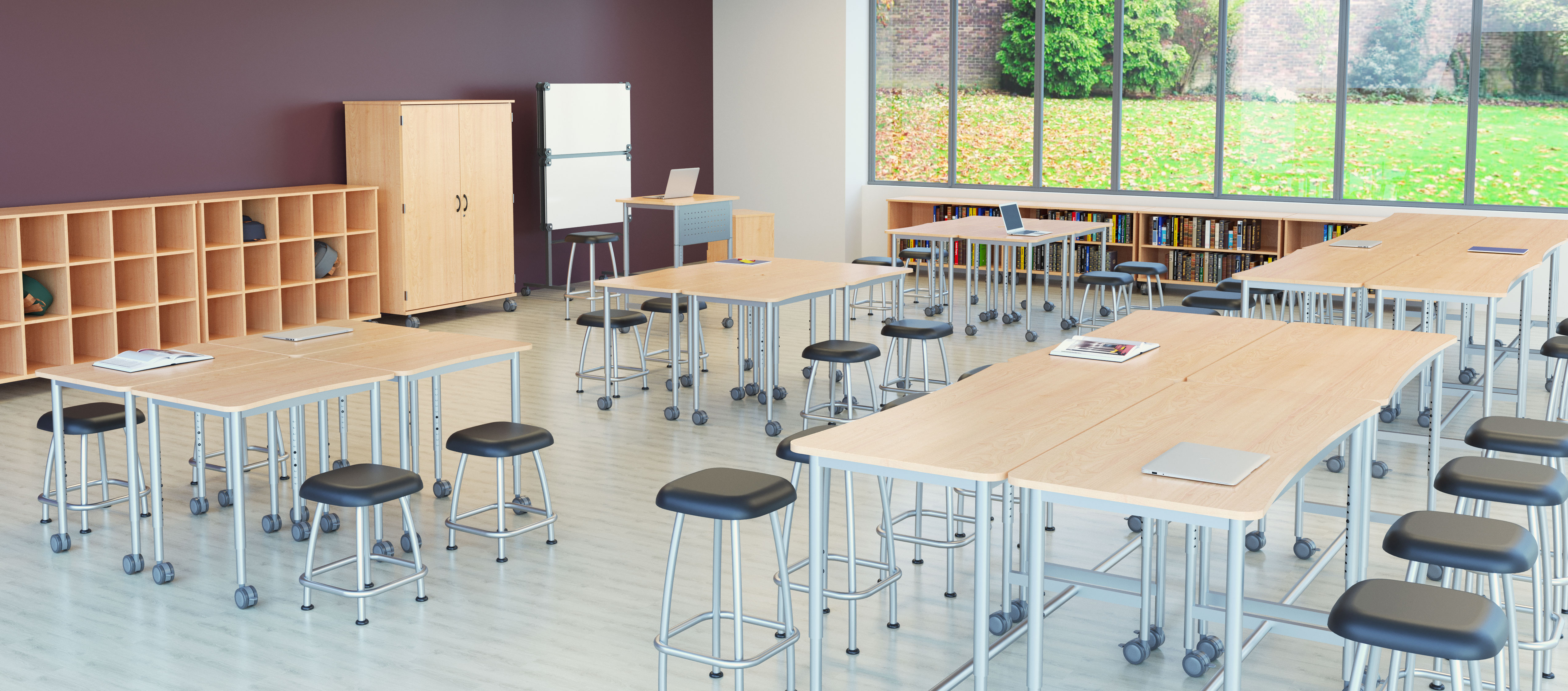 Rendering of the encore collection in the classroom