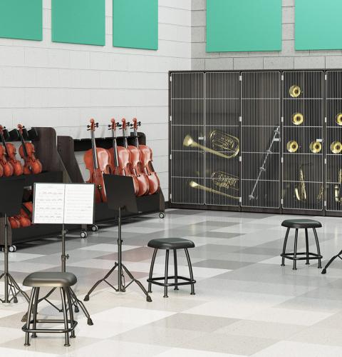 Well-designed school music room
