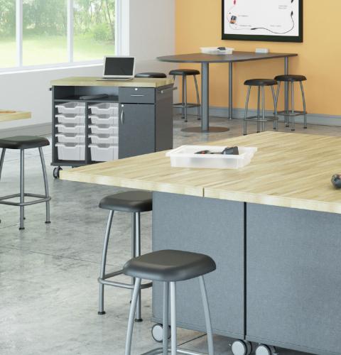 Workstation in classroom