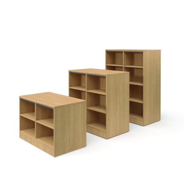 Library 2.0 Moveable Split-Shelf Bookcase