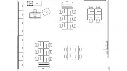 Classroom floor plan