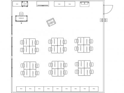 Classroom floor plan