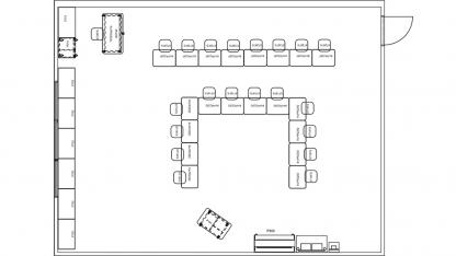 Classroom floor plan