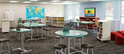 Classroom optimized for fifth or sixth grade students