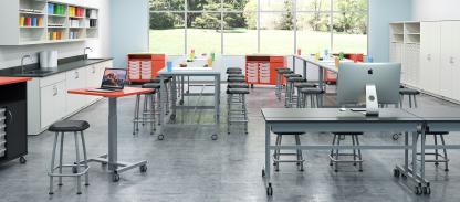 Classroom designed for art