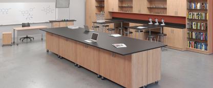 Science classroom setting