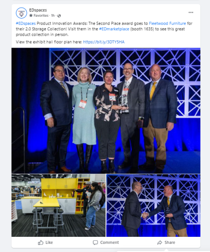 Fleetwood EDspaces 2022 award