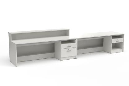 White Transaction Desk System