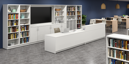 White Transaction Desk