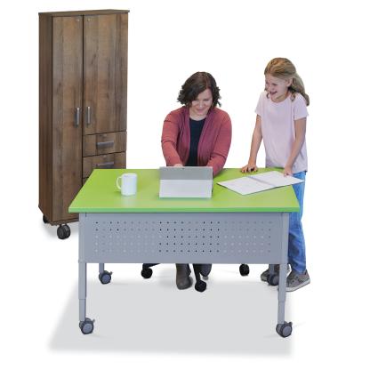 Student with teacher