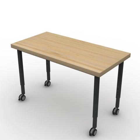 TUNR4824A32C Maple Block Worksurface Rendering