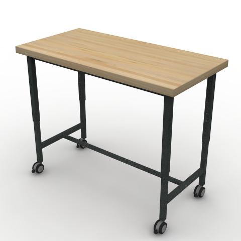 TUNR4824M42C Maple Block Worksurface Rendering