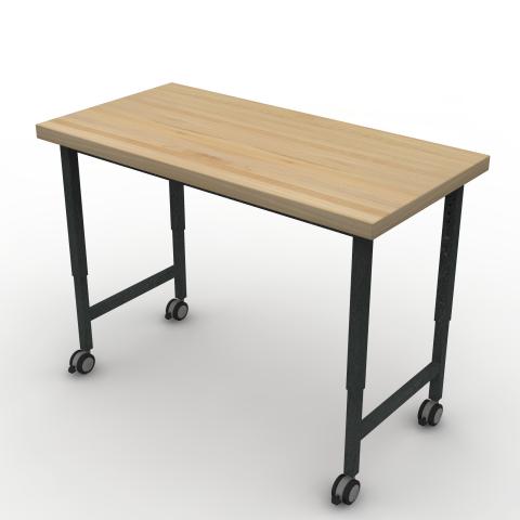 TUNR4824R425 Maple Block Worksurface Rendering