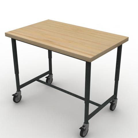 TUNR4830M425 Maple Block Worksurface Rendering