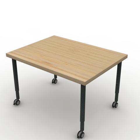 TUNR4836A32C Maple Block Worksurface Rendering