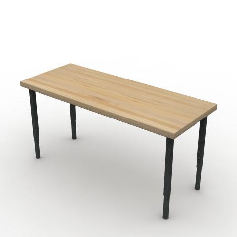 TUNR6024A32L Maple Block Worksurface Rendering