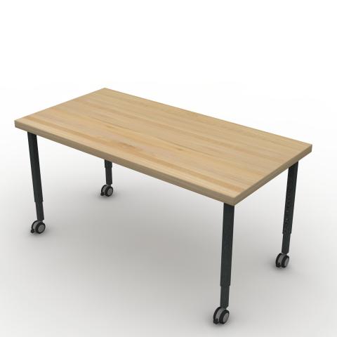 TUNR6030A32C Maple Block Worksurface Rendering