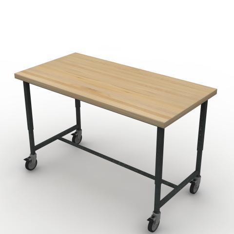 TUNR6030M425 Maple Block Worksurface Rendering