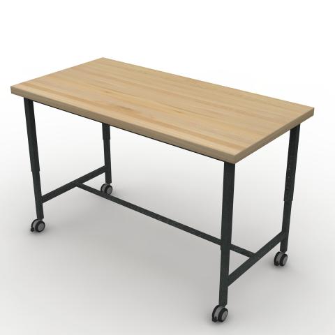 TUNR6030M42C Maple Block Worksurface Rendering