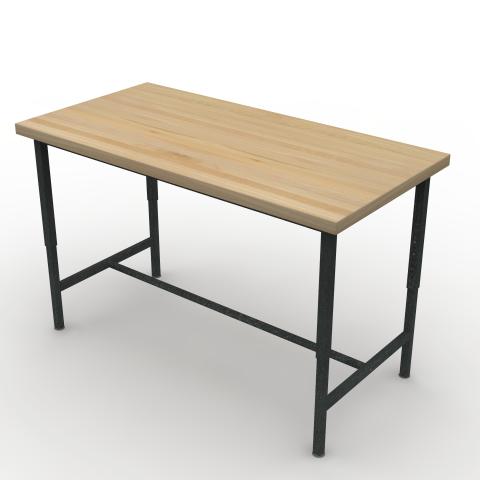 TUNR6030M42L Maple Block Worksurface Rendering