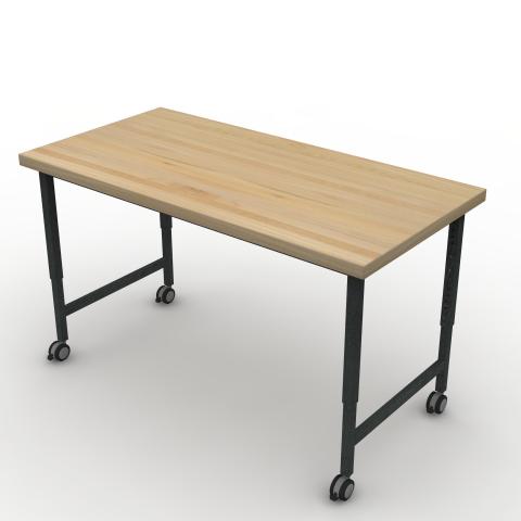 TUNR6030R42C Maple Block Worksurface Rendering