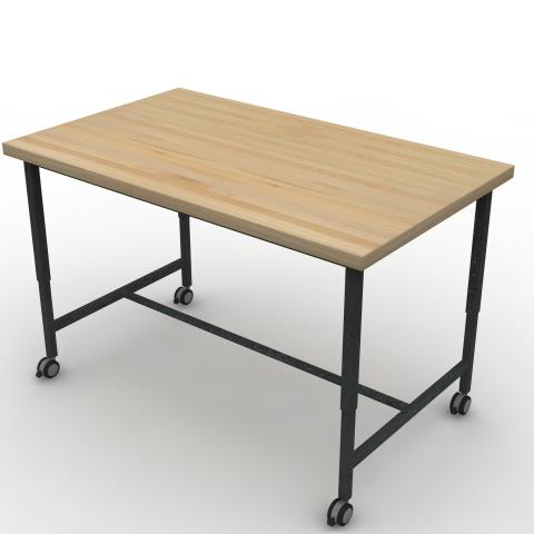 TUNR6036M42C Maple Block Worksurface Rendering