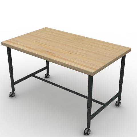 TUNR6036R42C Maple Block Worksurface Rendering