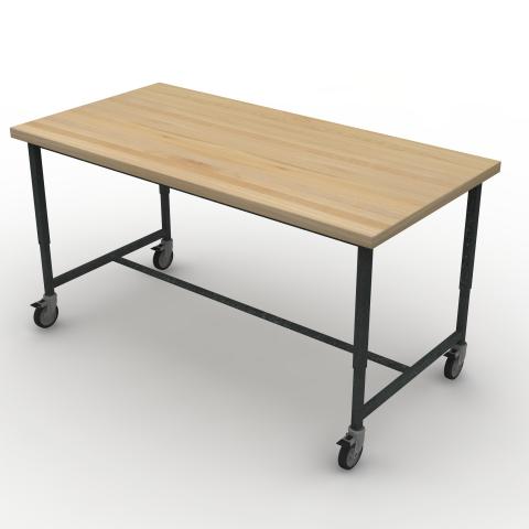 TUNR7236M425 Maple Block Worksurface Rendering