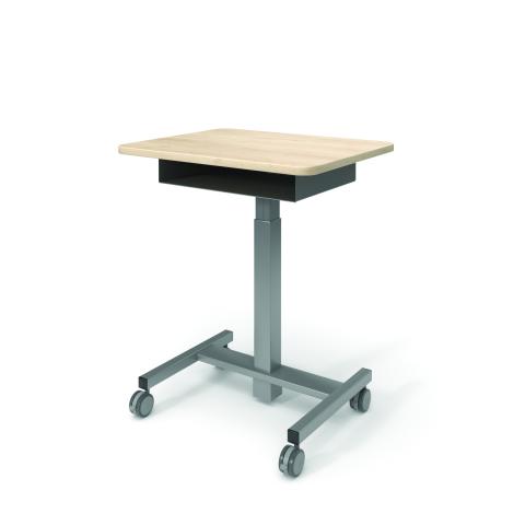 Pneumatic Base Desk with Storage Box