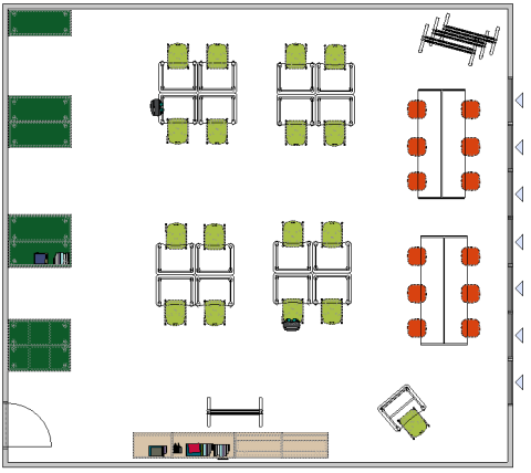 6-8 grade classroom floorplan