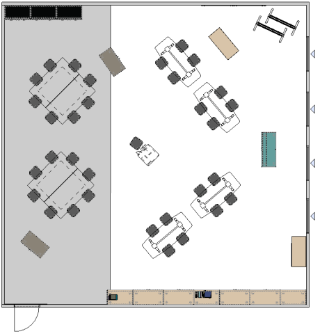High school classroom floorplan
