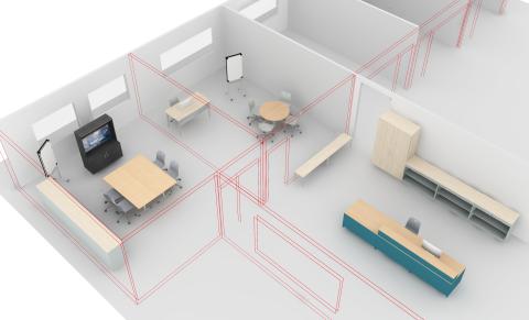 Administration floorplan 3D