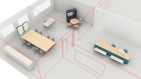 Administration 3D floorplan