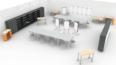 CTE classroom 3D view