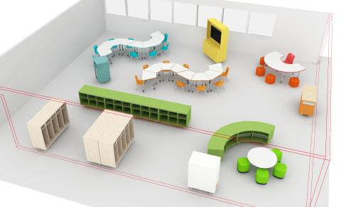 K-2G classroom 3D view