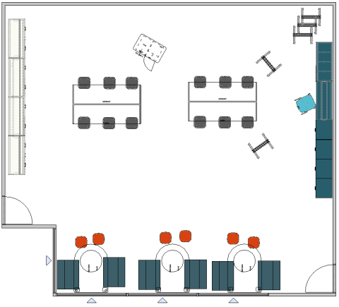 Teacher/faculty lounge floorplan