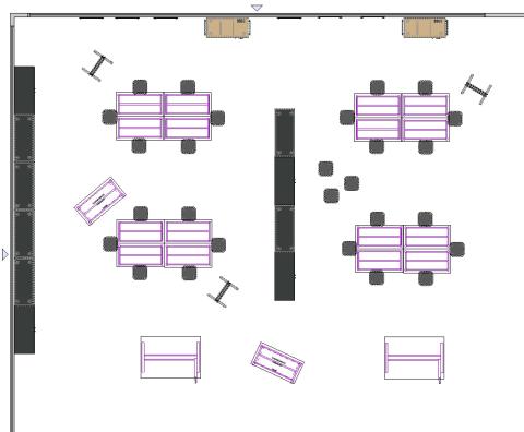 CTE classroom floor plan