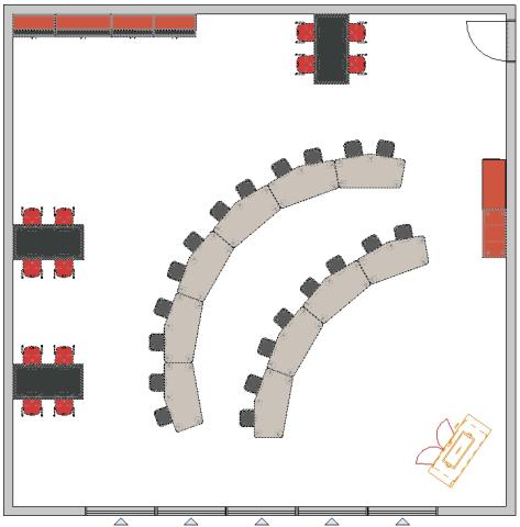 2D view of STEM classroom