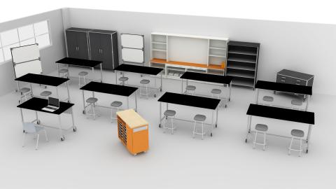 3D view of STEM classroom