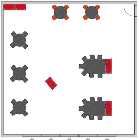 2D view of STEM classroom