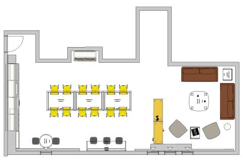 2D view of teacher lounge