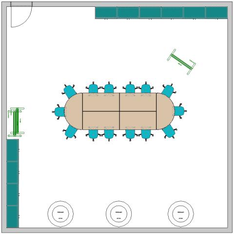 2D view of teacher lounge