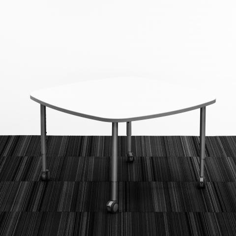 Post Leg Table, Pillow shape B&W