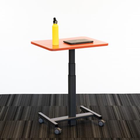 Pneumatic Base Table NSPR308Q - Standing Height - side - color