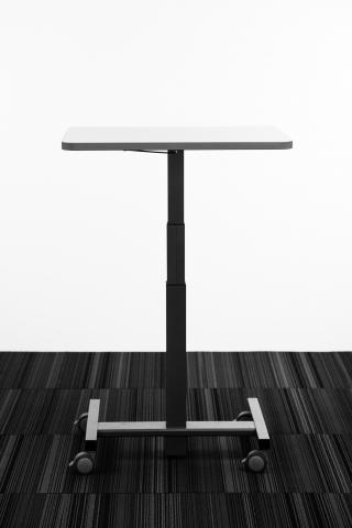 Pneumatic Base Table NSPR308Q - Standing Height - front - b&w