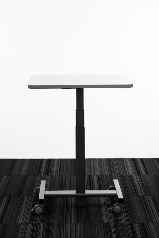 Pneumatic Base Table NSPR308Q - Perching Height - front - b&w