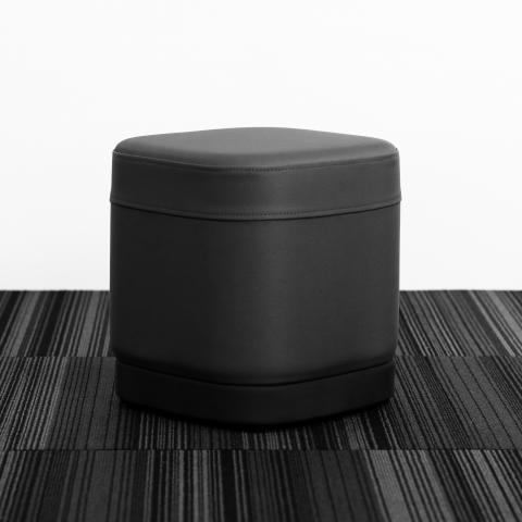 Soft Rock Active Base Stool - black & white