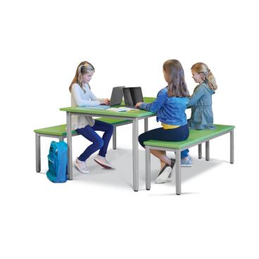 Student at Picnic Table