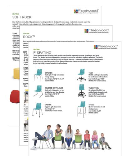 Seating Sell Sheets