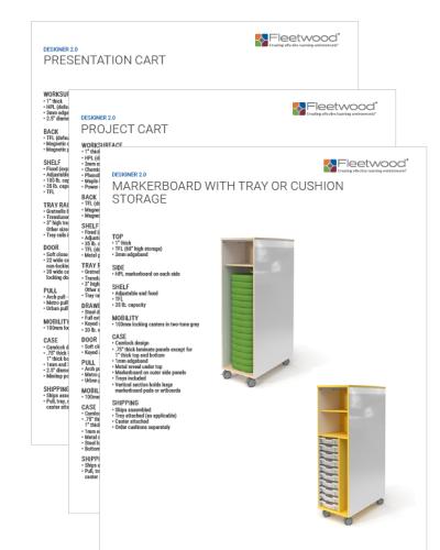 Designer 2.0 Sell Sheets